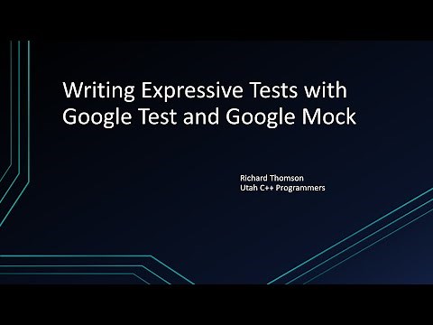 Writing Expressive Tests with Google Test and Google Mock