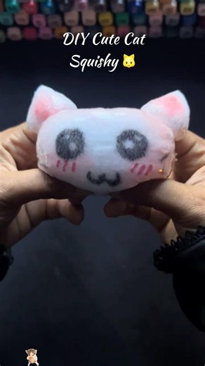 DIY Cute Cat Squishy!🐱#squishy #craft #papercraft #craftideas #diycrafts #diy #pusheen