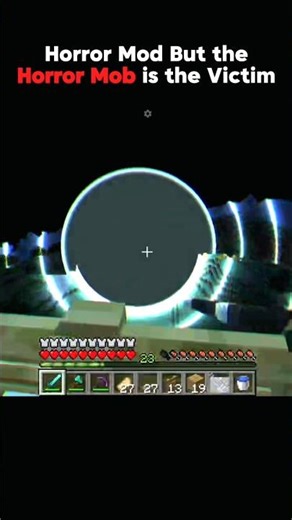 Horror Mod But the Horror Mob is the victim part 1 #minecraftshorts #bassboosted