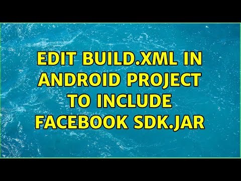 Edit build.xml in android project to include facebook sdk.jar