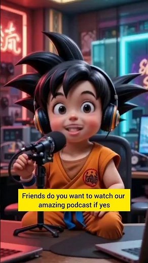Baby Goku Unleashed! First Podcast Ever!#babypodcast #gokupodcast #shorts