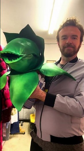 Small Audrey II Puppet in Action | Little Shop of Horrors | Theatre Huntsville