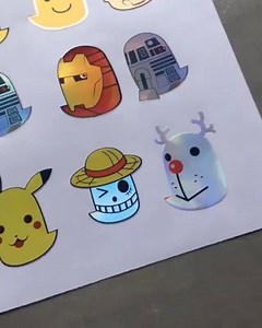 . Rainbow sticker with digital printing (The outcome made...