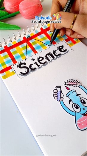 Science Frontpage Design |Notebook Cover #youtubeshorts #frontpage