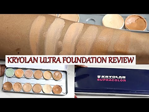 Kryolan ultra foundation plate for perfect makeup base | how to use it step by step | full tutorial