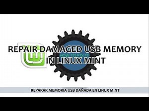 REPAIR DAMAGED USB MEMORY | LINUX MINT
