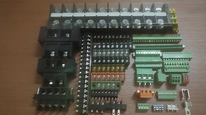 Terminal Block Barrier Feed Through Panel Mount Blocks Connector PCB Feed-through Screw Strip High Current Dual Pole Pin