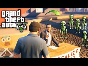 GTA 5 Aliens Mission | Michael’s Hallucination Battle with Aliens (Grass Roots – The Truth)