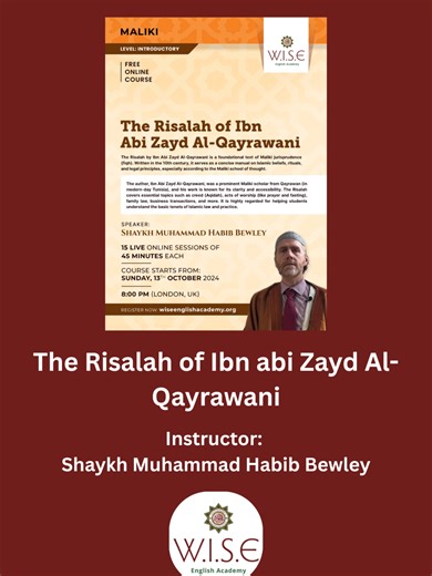 🎓 Join this FREE course on the WISE Learning App! Get lifetime access to 📺 video recordings, 📝 presentations, 💬 discussion forums, and much more: 🔗 https://wiseenglishacademy.org/course/the-risalah-of-ibn-abi-zayd-al-qayrawani/ 🤍 Īmān: On the Tongue, in the Heart, and Through Actions True īmān is not only spoken on the tongue or believed in the heart — it shows in our actions. 🕌 What the Messengers ﷺ brought 📖 What the Books taught ➡️ A believer strives to act upon it Actions are not the