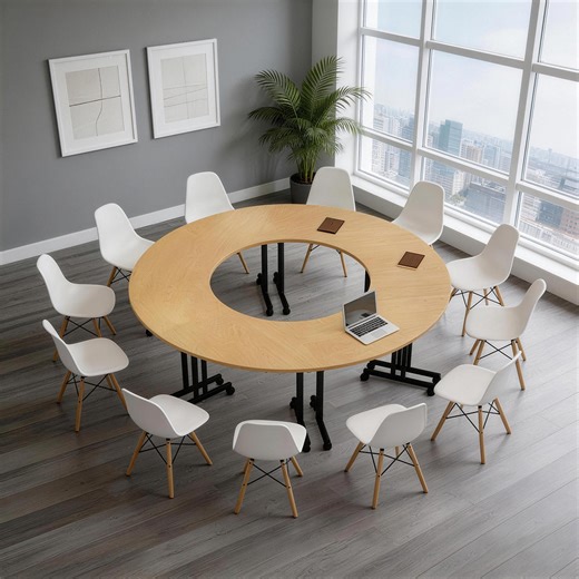 Minimalist and Creative Multifunctional Conference Table with a Sturdy