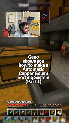Geno shows you how to make a Automatic Copper Golem Sorting System (Part 1)