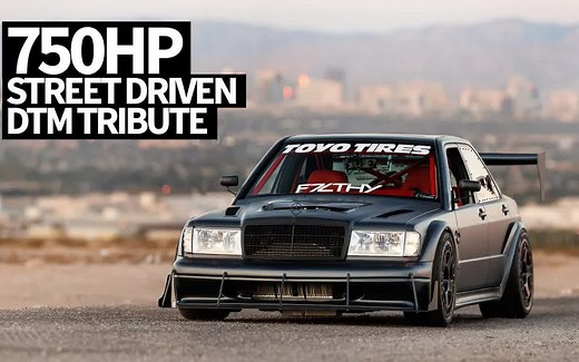 奔驰190E-改装案例-DTM注入双涡轮V8增压引擎唤醒700马力！