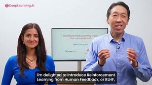 A new short course on Reinforcement Learning from Human Feedback (RLHF), built in collaboration with Google Cloud, is live now! 🚀 Large language models (LLMs) are trained on human-generated text, but additional methods are needed to align an LLM with human values and preferences, making them more helpful, honest, and safe. Reinforcement Learning from Human Feedback (RLHF) is a useful technique to address this issue by aligning LLMs with human values, whether you’re training an LLM from scratch