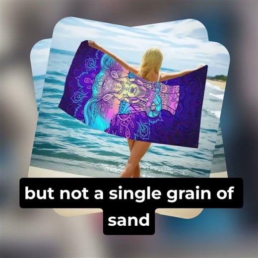 Quick-Dry Microfiber Printed Beach Towel: Vibrant Floral Pattern for Sun-Soaked Shores & Outdoor Fun