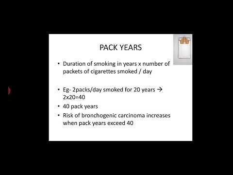 Pack years and Smoking index