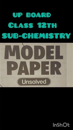 Model paper of chemistry| class 12th | SET-1| Most important questions #questionpaper #samplepapers