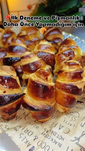 Kruvasan Poğaca 🥐 tarifi Tepsi mayası ile #tarif #food #keşfet #poğaça #kruvasan #hamurişi #fırında