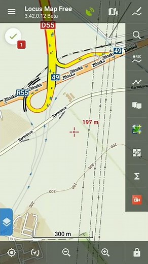 Locus Map - flexible function panel