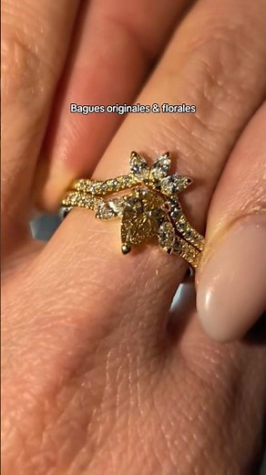 Bague de fiançailles et alliance en duo 😌✨