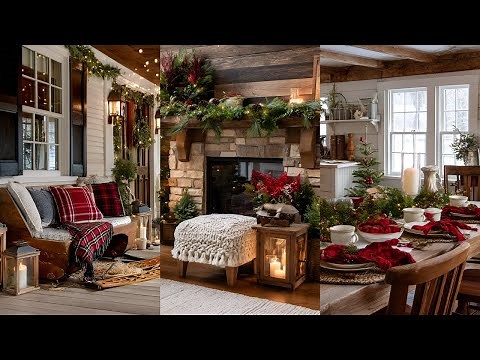 Rustic Farmhouse Christmas Home Tour 2025 | Elegant & Cozy Holiday Decor