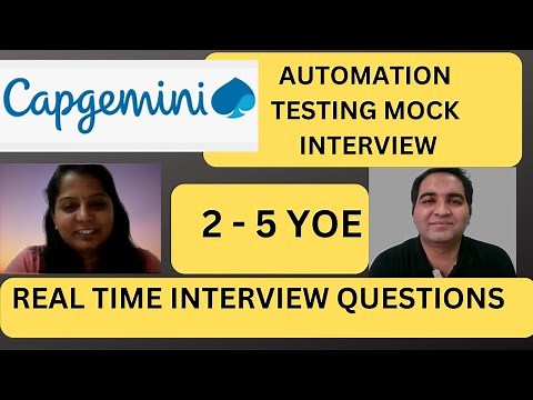 Capgemini Testing Interview Questions | Capgemini Testing Interview Q&A