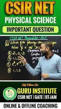 CSIR NET Mathematical Physics PYQ | Most Important Maths Questions for CSIR NET Physical Science
