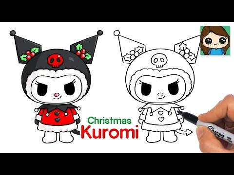 How to Draw Kuromi Christmas ❄️ Winter Holiday Sanrio