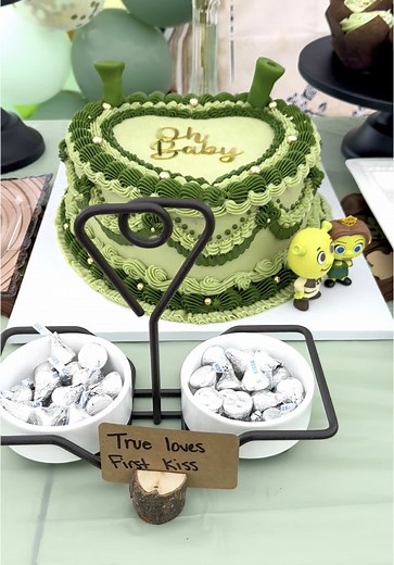 Shrek-Themed Treats for a Baby Shower Celebration