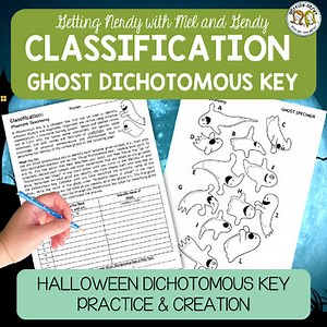 Classification | Taxonomy Halloween Classifying Ghost Dichotomous Key Practice