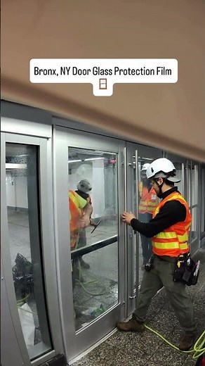 Door Glass Protection Bronx, NY | 3M Anti-Graffiti Film Install 🪟