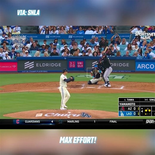 Max Muncy comes up HUGE defensively! 😤Muncy made a leaping snag at third before firing a strike across the diamond to nab Tim Tawa on a bang-bang play at first. The D-backs challenged, but the call stood.Arizona did scratch across a run to take a 1-0 lead, but that was a massive play to keep things from getting worse. Now it's time for the Dodgers' bats to wake up! 👏VIA: SNLA