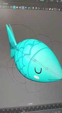 Teaser tutorial básico de pez animado Maya 3D