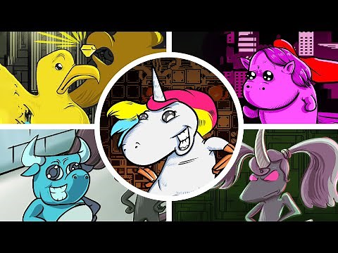 Unichrome: A 1 bit Unicorn Adventure - All Bosses + Ending [No Damage]