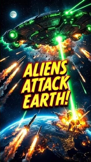 Massive Missile Launch vs Alien Ships 💥 #aicinematic #spaceinvasion #scifi