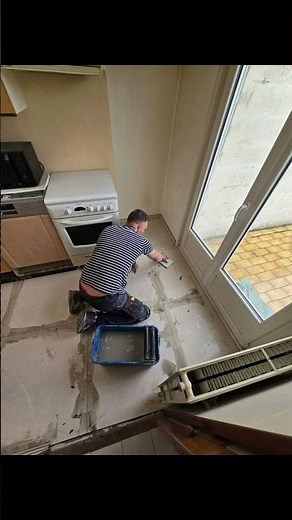 ​🏗️ RÉNOVATION CARRELAGE CUISINE #artisan