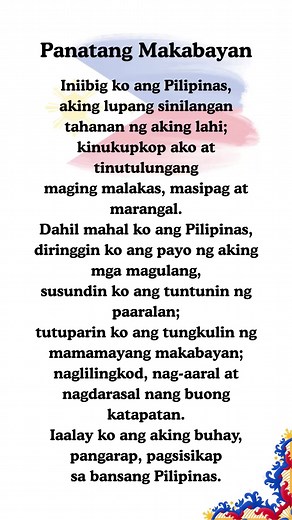Panatang Makabayan: Pahayag ng Pagmamahal sa Pilipinas