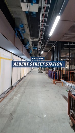Here’s an update on how we’re going with construction on the new Albert Street station 🎥🚧 | Cross River Rail Delivery Authority