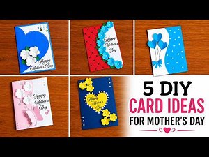 5 Easy Mother’s Day Cards Making Ideas 💖 Handmade Cards for Mom