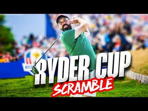 We played a SCRAMBLE at The Ryder Cup and shot...