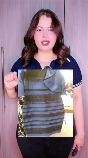 De qué color es el vestido ilusión óptica #shorts