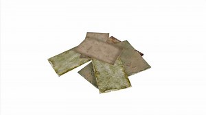 Download a pile of paper and cardboard on a white background for free