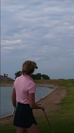 That was insane #gracecharis #golf #golfswing