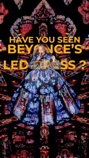 Hueman Creative on Instagram: "Beyoncé’s LED dress from the Cowboy Carter tour might be one of the most seamless uses of fashion tech on stage. I’ve seen LED dresses on runways before and always thought this is cool, but who’s ever going to wear that? But that’s the thing. Great production designers don’t ask who would wear it. They ask how could we use it. And this one works perfectly. It reacts to the music, syncs with the floor LEDs, and becomes part of the overall experience rather than just