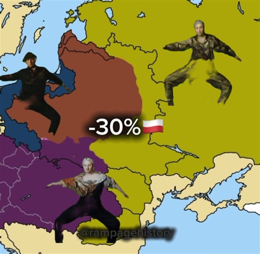 Partitions of Poland Rampage #historymeme #historyedit #rampage #poland #partition