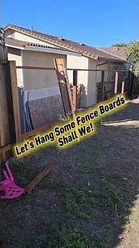How To Install Fence Pickets #diy #fencerepair #fencereplacement #redwood #fencing #fenceboard #wow