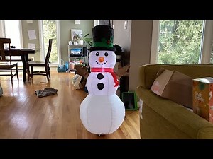 CHRISTMAS EVE SPECIAL: Unboxing of Airblown Inflatable Snowman from Walgreens