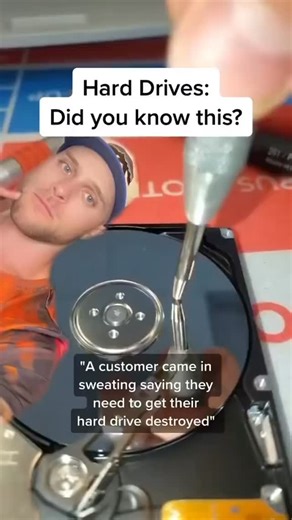 Matt Upham | AI, Tech, Coding on Instagram: "There are tools / methods to recover data from shattered hard drives "