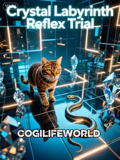 Co’s Crystal Labyrinth Reflex Trial” #cat #animals #funny