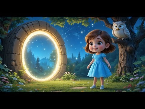 Cartoon Story Lily & the Moon Owl: Magical Forest Adventure | Kids Animated Story.
