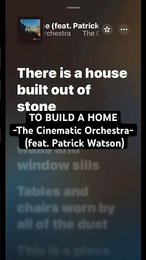 To Build a Home – The Cinematic Orchestra (feat. Patrick Watson) (Lyrics)